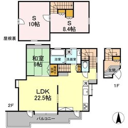 鷹の台戸建ての物件間取画像